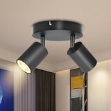 BOYIR LED stropna svetilka z 2 nastavljivima reflektorjema GU10 Cene