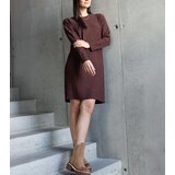 Gemre Bronze midi dress with a sheen Kadyra | Shoptok.si