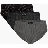 Atlantic Classic Men's Briefs 3Pack - Black/Dark Grey/Grey | ePonuda.com
