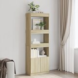 vidaXL Visoka komoda boja hrasta sonome 63x33x180 cm konstruirano drvo Cijene