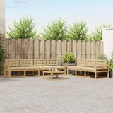  Set vanjskih sofa 7 kom. Bijela i bež | shoptok.hr