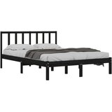  Posteljni okvir črn iz trdne borovine 150x200 cm 5FT, (20788071) | Shoptok.si