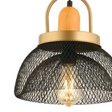  Visilica na sajli MONZA 1xE27/40W/230V prečnik 29 cm crna/zlatna | Eponuda.com