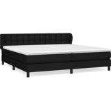  Krevet s oprugama i madracem crni 200x200 cm od tkanine | shoptok.hr