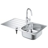 Grohe K200 31562SD1 Pomivalnik, 860 x 500 mm, armatura, reverzibilna, Satin nerjaveče jeklo | Shoptok.si