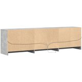 TV ormarić s LED svjetlima boja betona 180x34x50 cm drveni | shoptok.hr