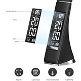  Immax 08947L- LED prigušiva stona lampa sa displejem LEATHER LED/7W/230V crna | Eponuda.com
