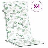  Jastuci za visoku stolicu 4 kom s uzorkom lišća od tkanine | shoptok.hr