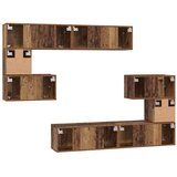  Komplet TV omaric 8 pcs Star les Konstruiran les - - Rjava - 77.2 - 80 x 30 x 30 cm - 2025--Uvoz_2 | Shoptok.si