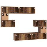  Set TV komoda Ostalo s pohranom 8 pcs Staro drvo 80 x 30 x 30 cm | shoptok.hr
