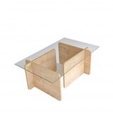 Hanah home Giona Klub sto, 105x40x65cm, Krem | Eponuda.ba
