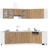  11-dijelni set kuhinjskih ormarića Artisan hrast | shoptok.hr