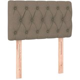  Krevet box spring s madracem LED smeđesivi 80 x 200 cm tkanina | shoptok.hr