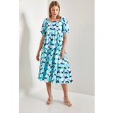 Bianco Lucci Women's Square Neck Patterned Dress | Eponuda.ba