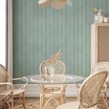  Tapeta - Delicate Wood - Vertical stripes in a pastel green shade. 49x1000 Samoljepljiva | shoptok.hr