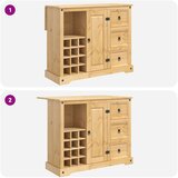  Kuhinjsko skladištenje s ladicama 2 pcs Medeni vosak Čvrsta bor | shoptok.hr