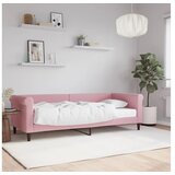 vidaXL Dnevna postelja z vzmetnico roza 80x200 cm žamet Cene