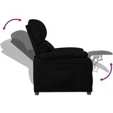  Naslonjač od tkanine crni | shoptok.hr