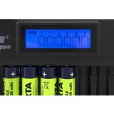 OXE Polnilec baterij AA za 6 kosov, z zaslonom in 8 kosov polnilnih baterij Varta 56706 R6 2100mAh NIMH basic | Shoptok.si
