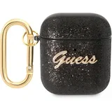 futrola za Airpods 1/2 PU Glitter Flake crna