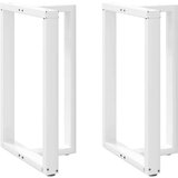  Noge za barsko mizo v obliki črke T, 2 kosa, bele barve, 60x35x(90-91) cm, jeklo | Shoptok.si