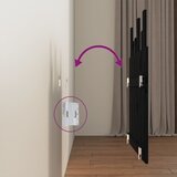  Uzglavlje za krevet Crno 82,5x3x80 cm od masivne borovine | shoptok.hr