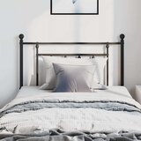  Metalno zamjensko uzglavlje crno 100 cm | shoptok.hr