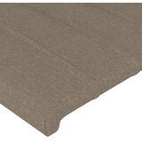  LED uzglavlje smeđesivo 200x5x118/128 cm od tkanine | shoptok.hr