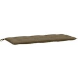 vidaXL Blazina za vrtno klop melanž taupe 120x50x7 cm blago cene