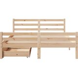 Okvir kreveta bez madraca 135 x 190 cm od masivne borovine | shoptok.hr