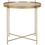 House Nordic Okrogla mizica v zlati barvi ø 48 cm Venezia - House Nordic Cene