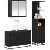  Set namještaja za kupaonicu 3 kom. Crni hrast 90 x 33 x 60 cm | shoptok.hr
