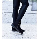 Gemre Black insulated eco-suede ankle boots Paien | shoptok.hr