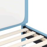  Otroški posteljni okvir z vznožjem Modra 80 x 160 cm PU, (5000104759) | Shoptok.si