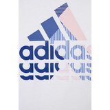 Adidas Otroška bombažna kratka majica bela barva | Shoptok.si