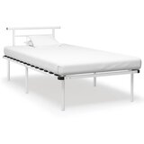 Maison Chic Posteljni okvir - Enojna postelja - Postelja za odrasle bel kovinski 100x200 cm-J6379, (21761863) | Shoptok.si