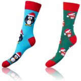 Bellinda CRAZY SOCKS 2x - Cheerful Socks 2 Pairs - Light Blue - Green Cijene