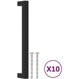 vidaXL Ručke za ormarić 10 kom crne 192 mm od nehrđajućeg čelika | shoptok.hr