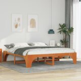  Krevet s daskama s pohranom Smeđa 180 x 200 cm Masivna borovina | shoptok.hr