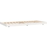  Za krevet bijeli 100 x 200 cm od masivne borovine | shoptok.hr