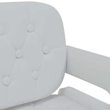 vidaXL Okretne blagovaonske stolice od umjetne kože 2 kom bijele | shoptok.hr