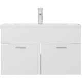 Ormarić s ugrađenim umivaonikom bijeli od iverice | shoptok.hr