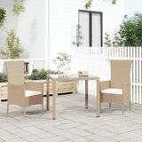 Maison Chic Vrtni Stoli - Stol za vrt z blazinami 2 kosa poli ratan bež JS738, (21877654) | Shoptok.si
