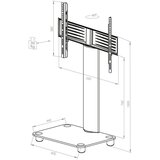 MID.YOU Stojalo Za Tv Bilano Srebrna, 60 Cm | Shoptok.si