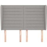  Uzglavlje s ušima svjetlosivo 147x23x118/128 cm od tkanine | shoptok.hr