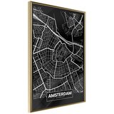  Poster - City Map: Amsterdam (Dark) 40x60 Cijene