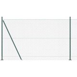 vidaXL Verižna Ograja z 7 Okrbnimi Stoli 1.6x10 m Cinkano Jeklo | Shoptok.si