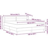 Box Spring postelja s podlogo Krem 160x200 cm Tkanina, (22052012) | Shoptok.si