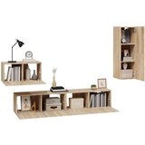  4-dijelni set TV ormarića boja hrasta sonome konstruirano drvo | shoptok.hr