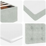 vidaXL Otomanski krevet s madracima i LED 140x200 cm baršunasti | shoptok.hr